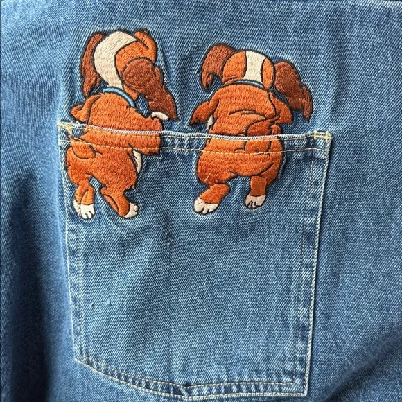 Vintage Disney Lady and the Tramp denim dress - Picture 5 of 6
